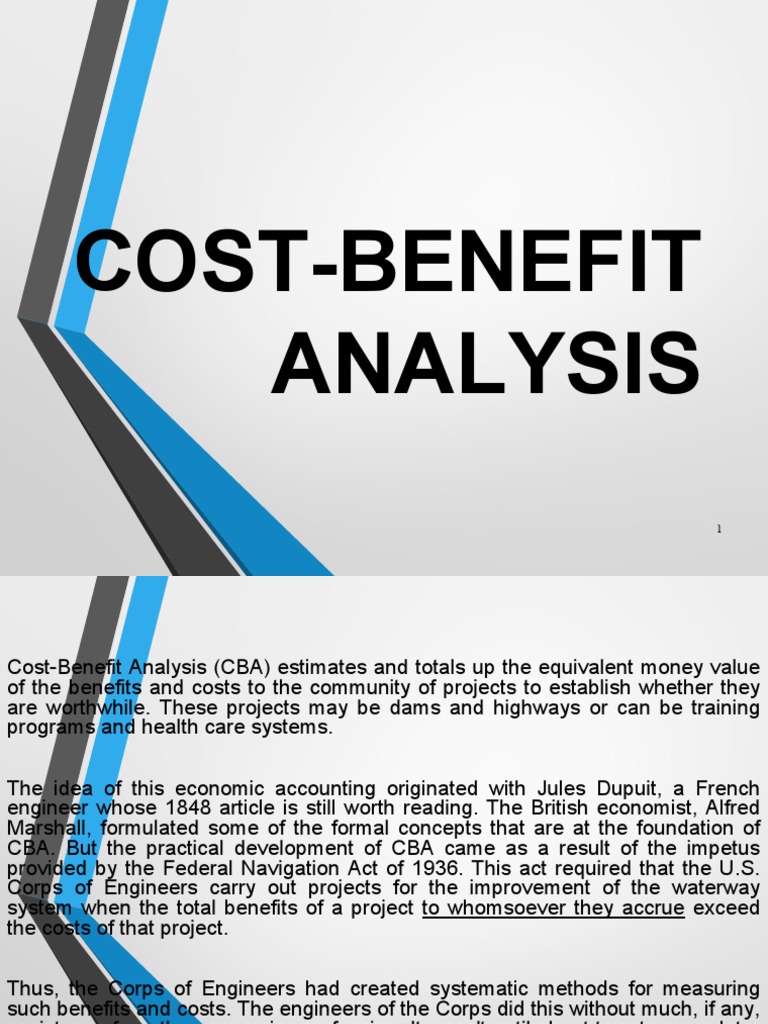 Cost Benefit Analysis PDF