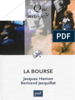 La Bourse - Hamon Jacques, Jacquillat Bertr
