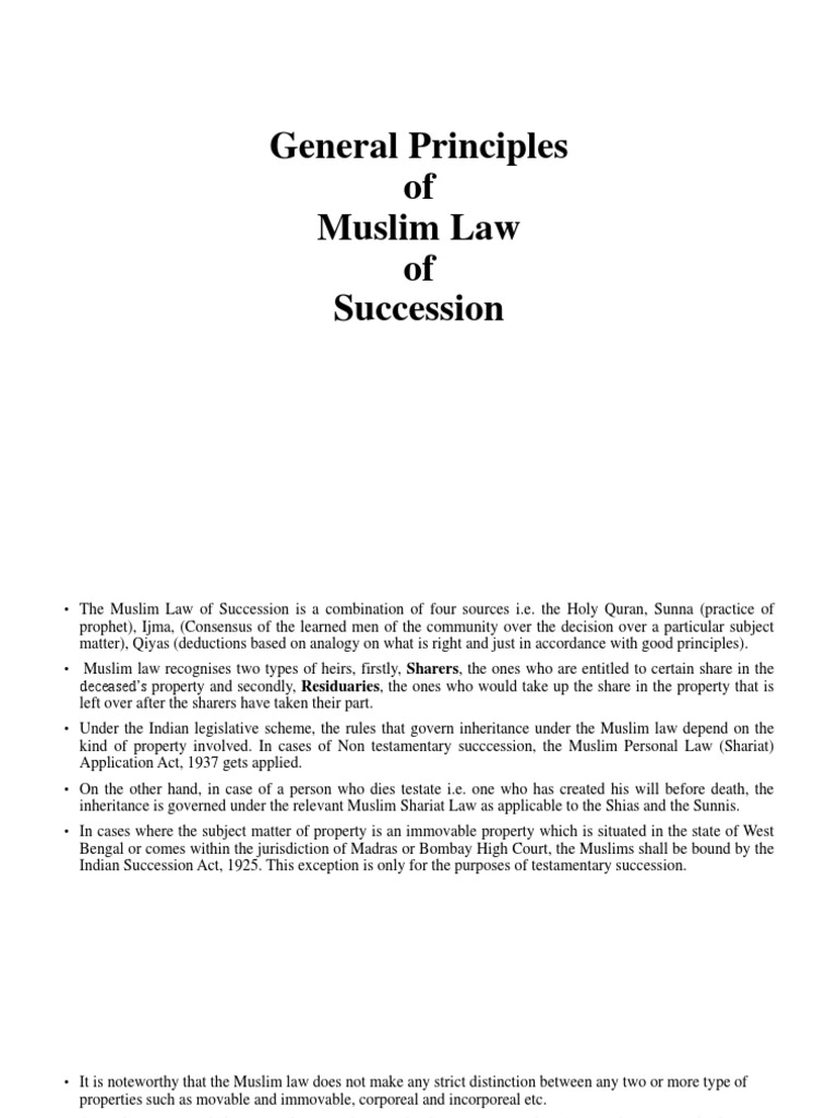 General rules of inheritance pdf