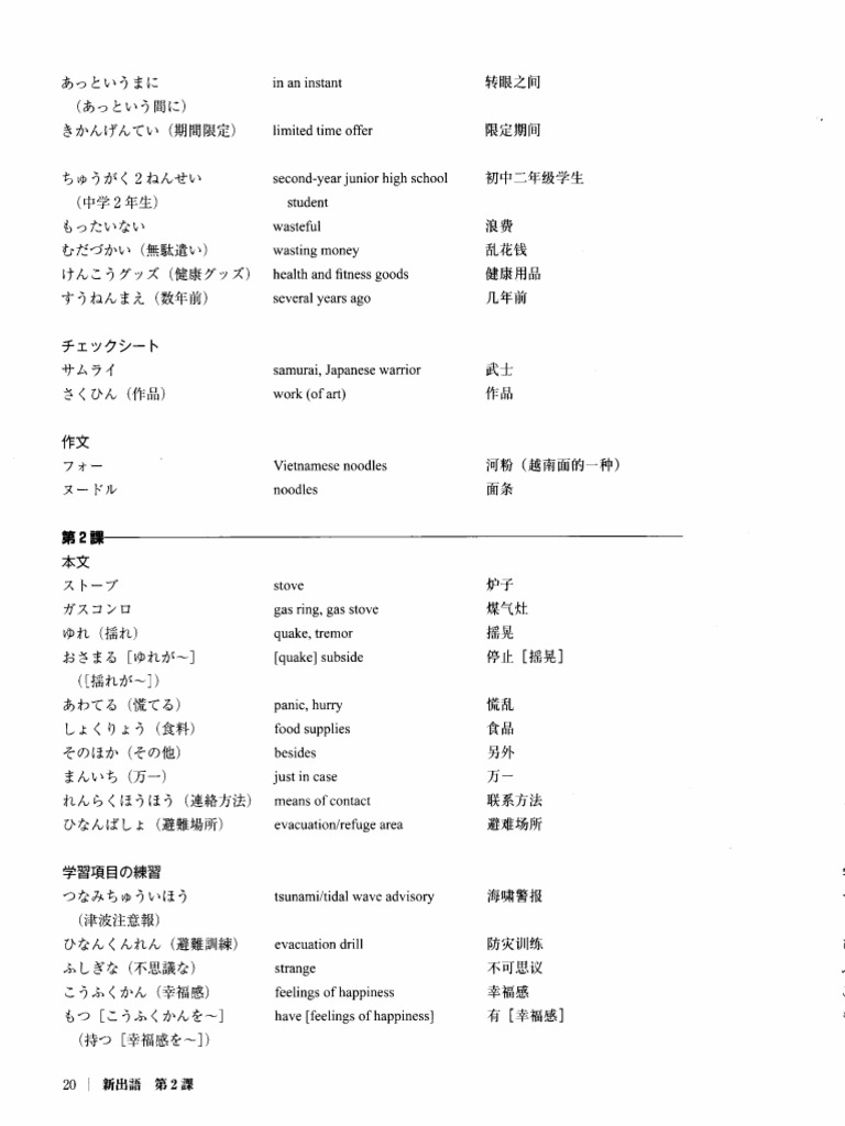 中級へ行こう まとめプリント – 中級へ行こう プリント – BAOBZ