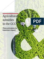Agricultural Subsidies in The GCC Three Principles For Maximum Impact
