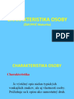 Charakteristika Osoby