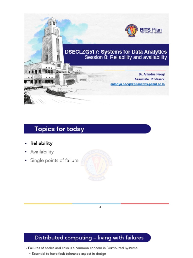 Reliability and Availability in Data Systems | PDF | Reliability ...