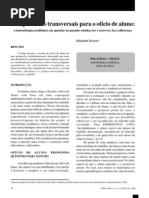 Competências Tanversais para o Ofício de Aluno