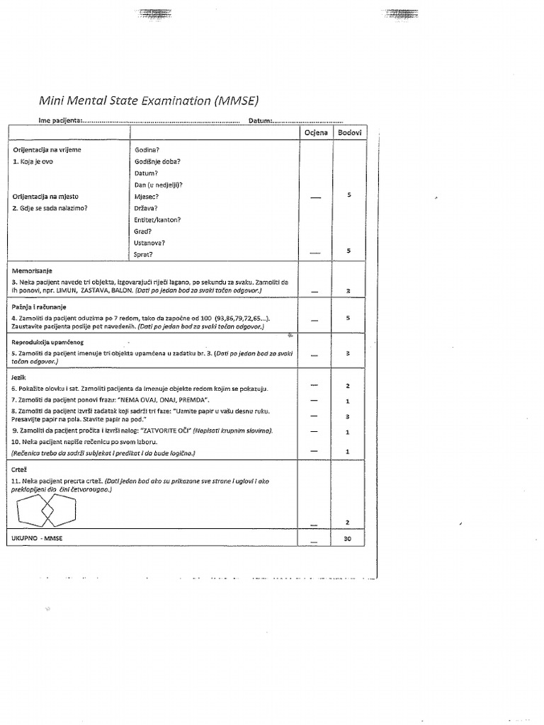 MMSE | PDF