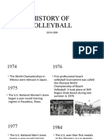 History of Volleyball (1974-1999)