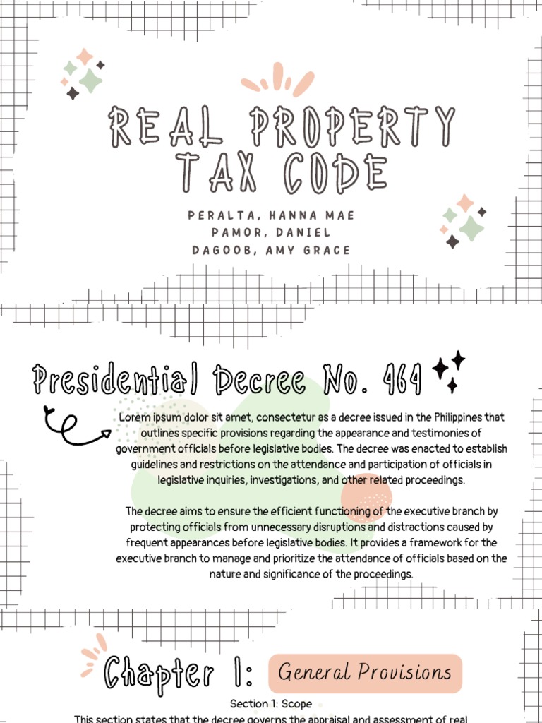 REAL PROPERTY TAX CODE PDF