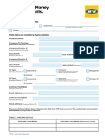 Mobile Money Account Details Form