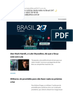 As Principais Notícias Desta Noite No Brasil 247 ?