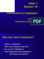 Introduction To Databases