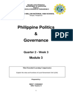 Philippine Politics & Governance: Quarter 2 - Week 3