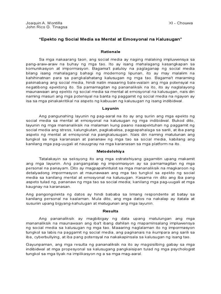 Konseptong Papel | PDF