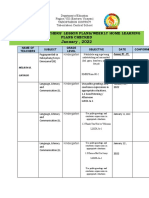 Checklist of Lessonplans Checked