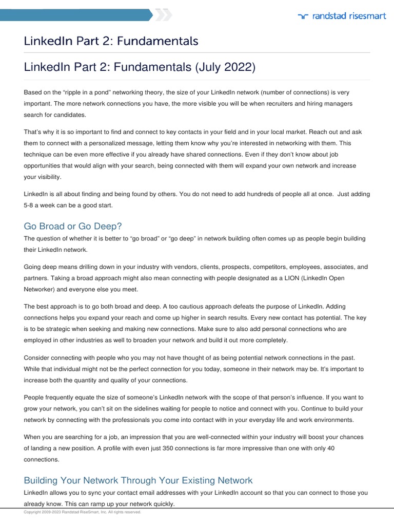 LinkedIn Profile Samples by Industry | PDF