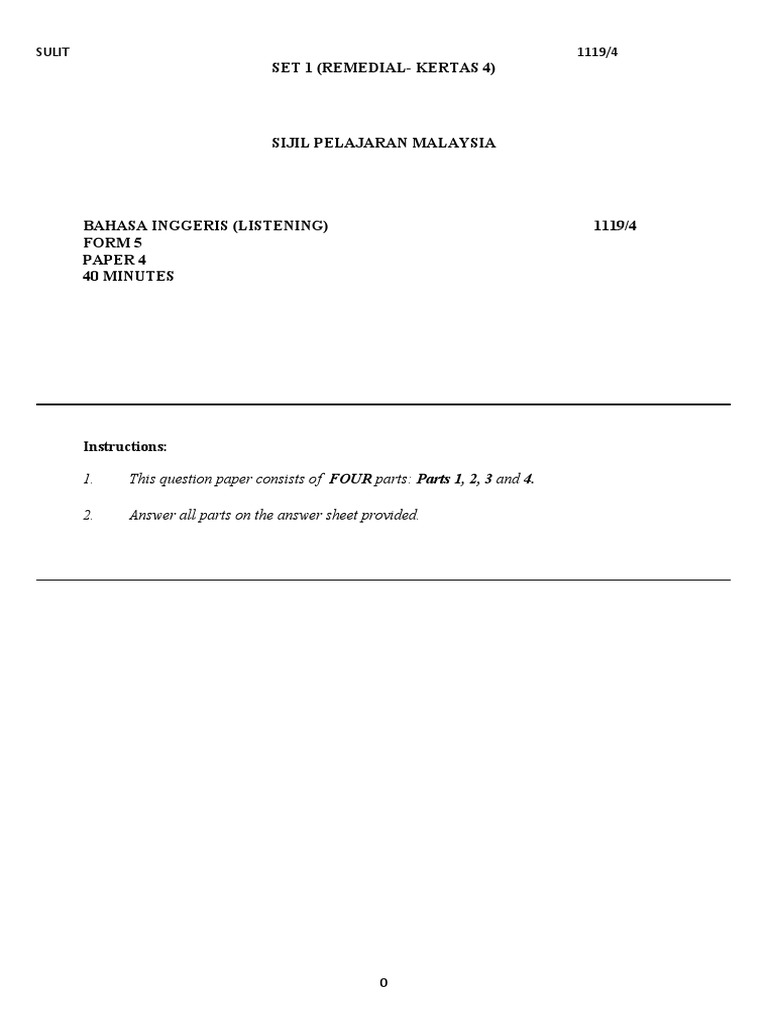 SPM Module Kertas 4 (Remedial) 2022 | PDF