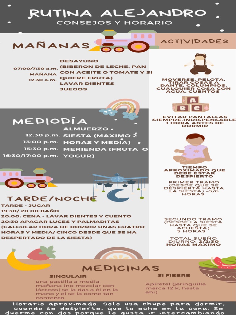 Rutina Diaria de Alejandro | PDF