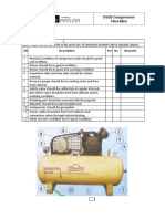 Checklist For Equipment Inspection Air Compressor
