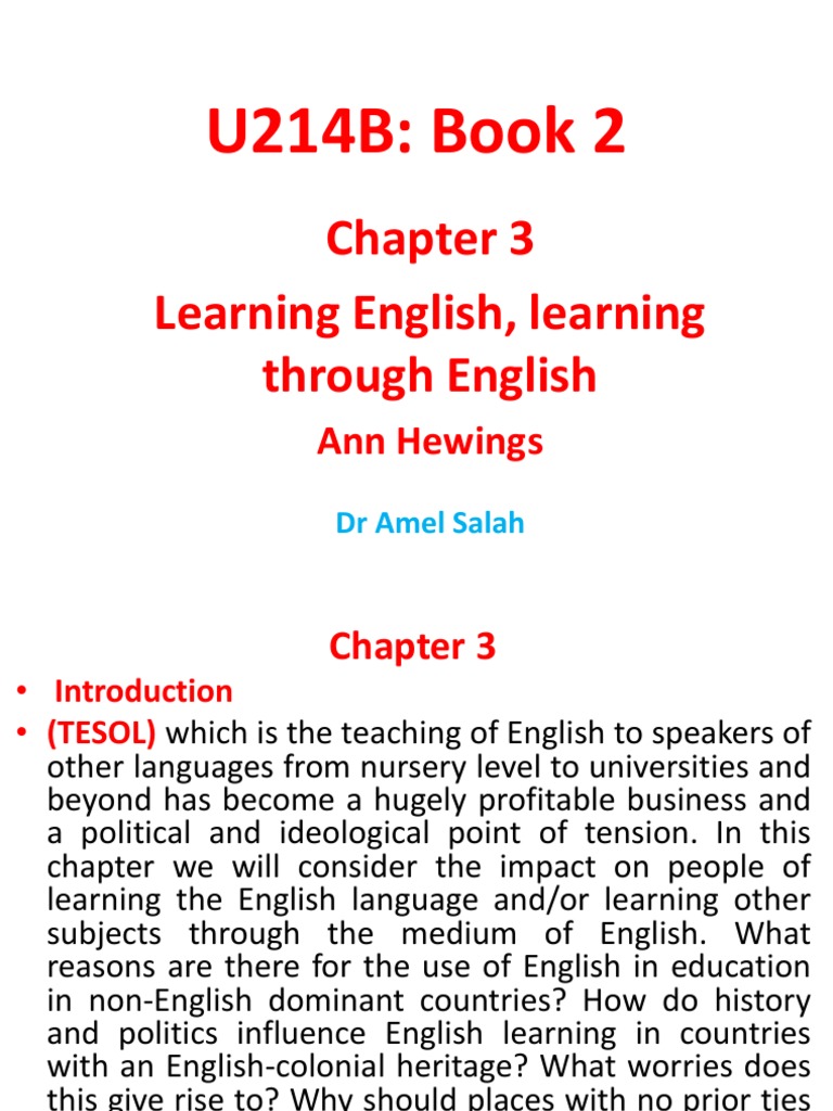U214B Book 3 Chapter 3 | PDF