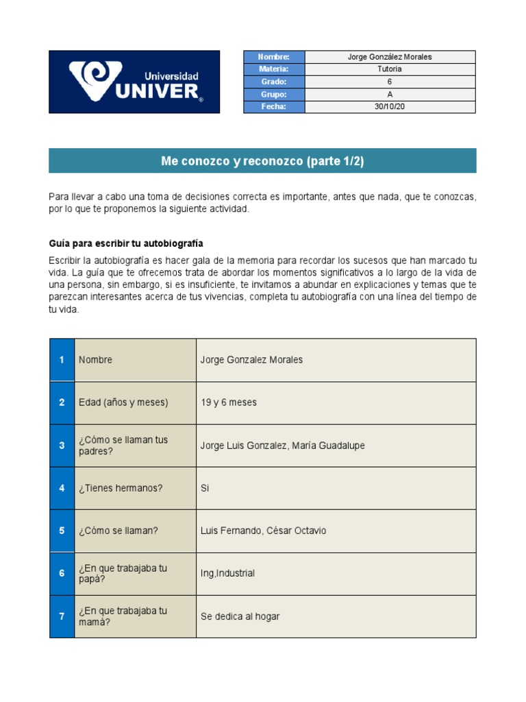 2.4. Me Conozco y Reconozco | PDF