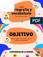 Ortografía y Vocabulario