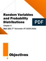 Chapter 6 - Random Variables and Probability Distributions