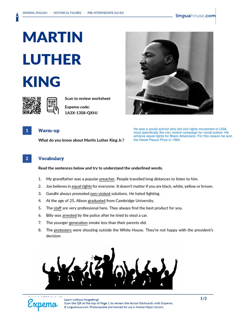 Martin Luther King | PDF | Martin Luther King Jr. | Nonviolence
