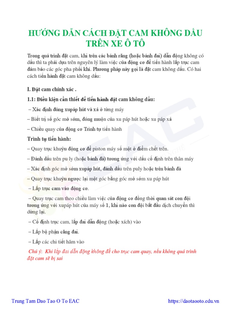 Huong Dan Dat Cam Khong Dau | PDF