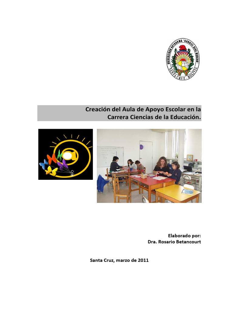 Aula de Apoyo Escolar en Educación | PDF | Aprendizaje | Salón de clases