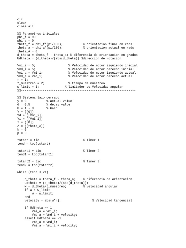 Carrot Chasing Alg Feedback v5 3timer | PDF | Mecánica | Movimiento ...