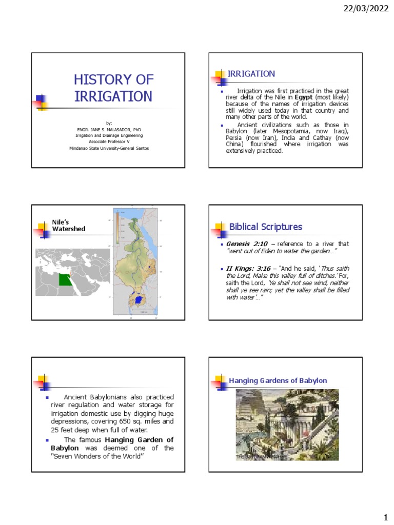 1.2 Irrigation History | PDF