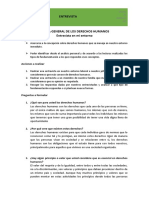 Entrevista de Mi Entorno Teoría General de Los Derechos Humanos