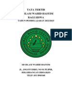 1.1 - Tata - Tertib SD ISLAM WAHID HASYIM