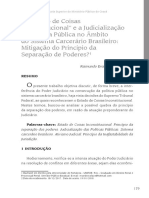 O Estado de Coisas Inconstitucional e A Judicialização Da Política Pública