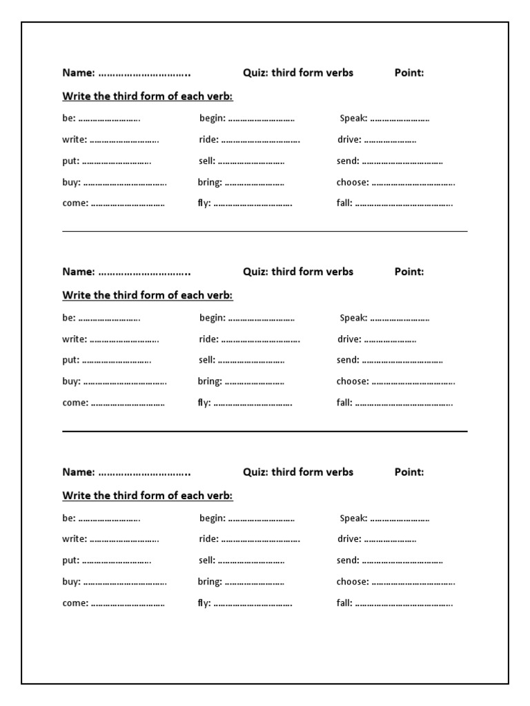 Verbs | PDF