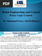 Robot Engineering and Control (Fuzzy Logic Control)