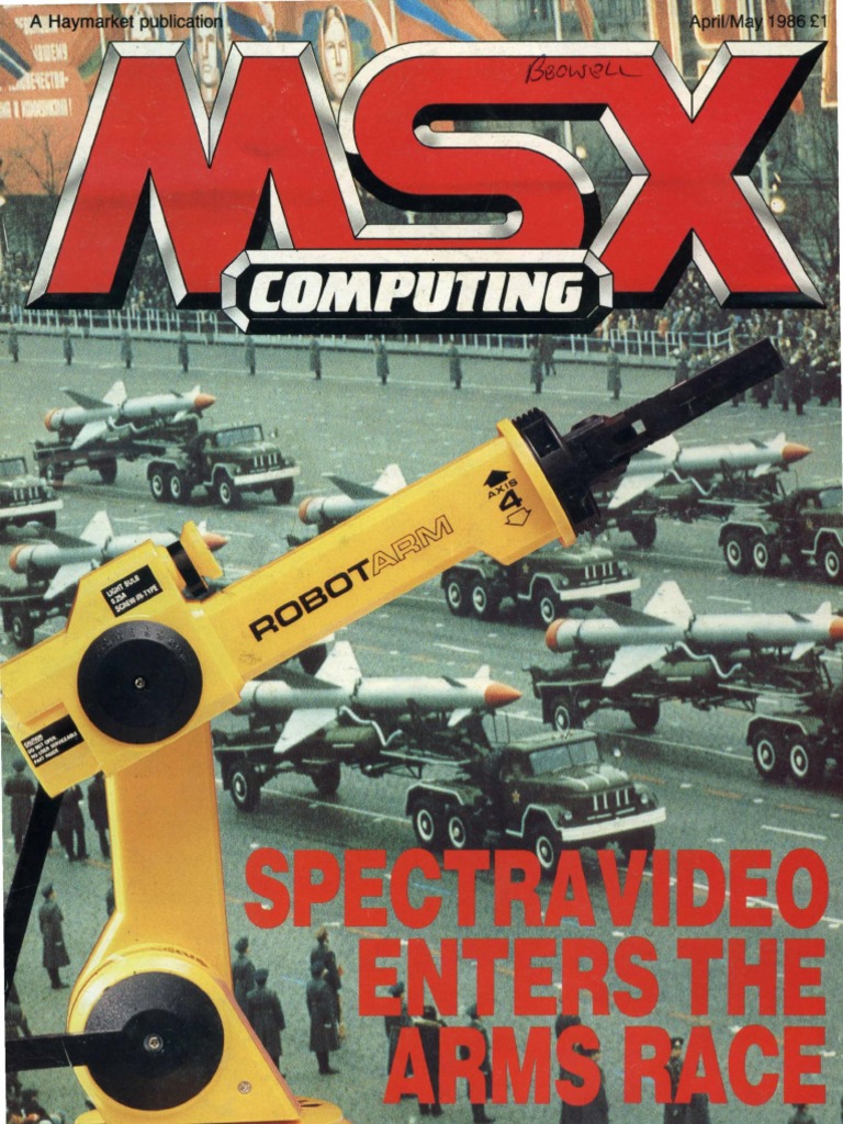 ポスター MSX Computing - Apr-May 1986 | PDF | Printer (Computing