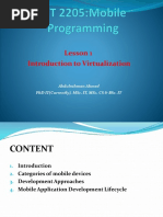 Introduction To Mobile Programming