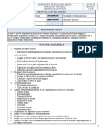 Descripción de Puesto Agente de PLANEACIÓN