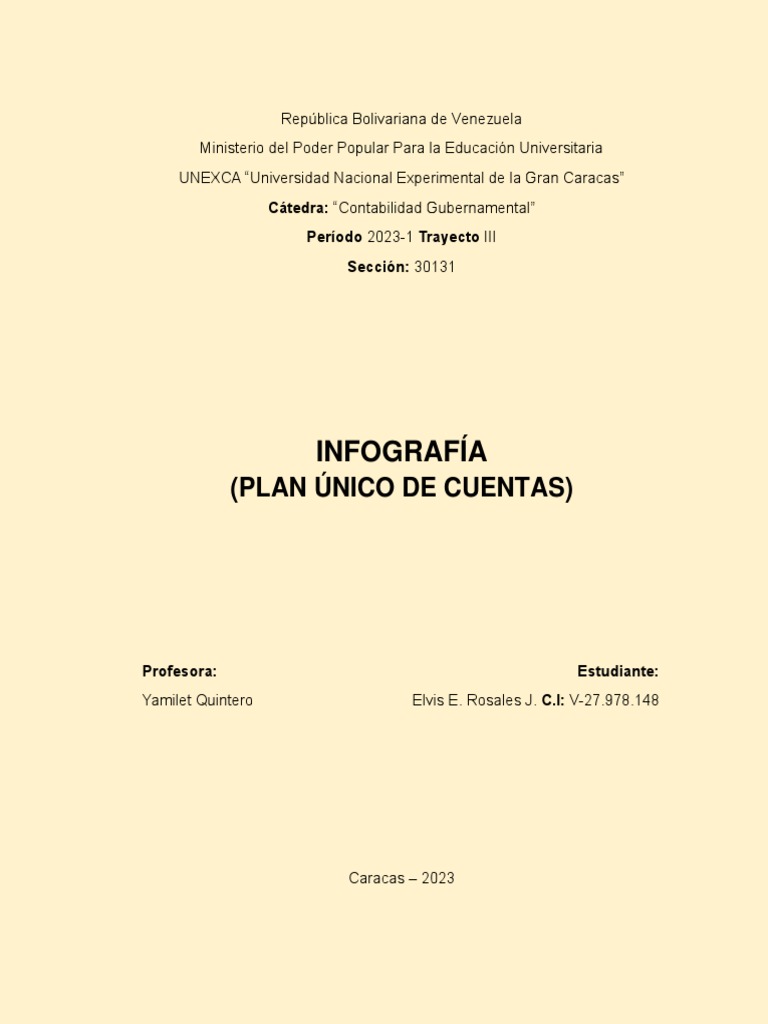 Plan Unico De Cuentas En Pdf