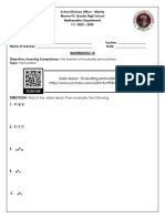 Worksheet 3 - Evaluating Permutations