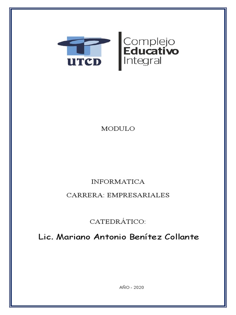 Modulo Informatica I Completo Pdf