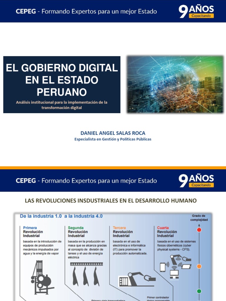 SESION 5 - El Gobierno Digital en El Estado Peruano - 15.08 | PDF ...