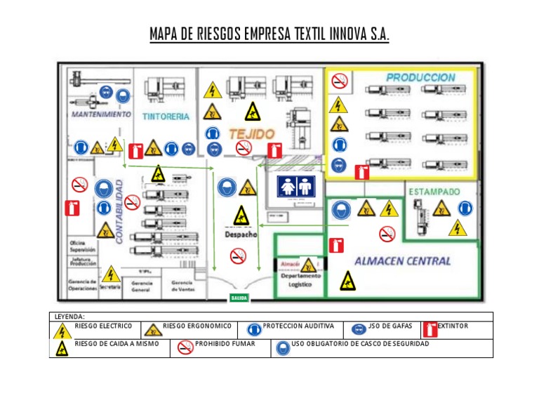 Mapa de Riesgos Empresa Textil Innova S.A. | PDF
