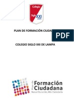 PLAN DE FORMACIÓN CIUDADANA - Contexto Covid-19 - 2020