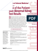 Care of The Patient With Abnormal Kidney Test Results 2023 ANNALS