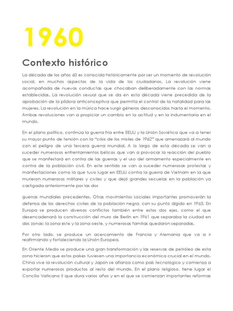 Revolución y Moda en los Años 60 | PDF | Moda