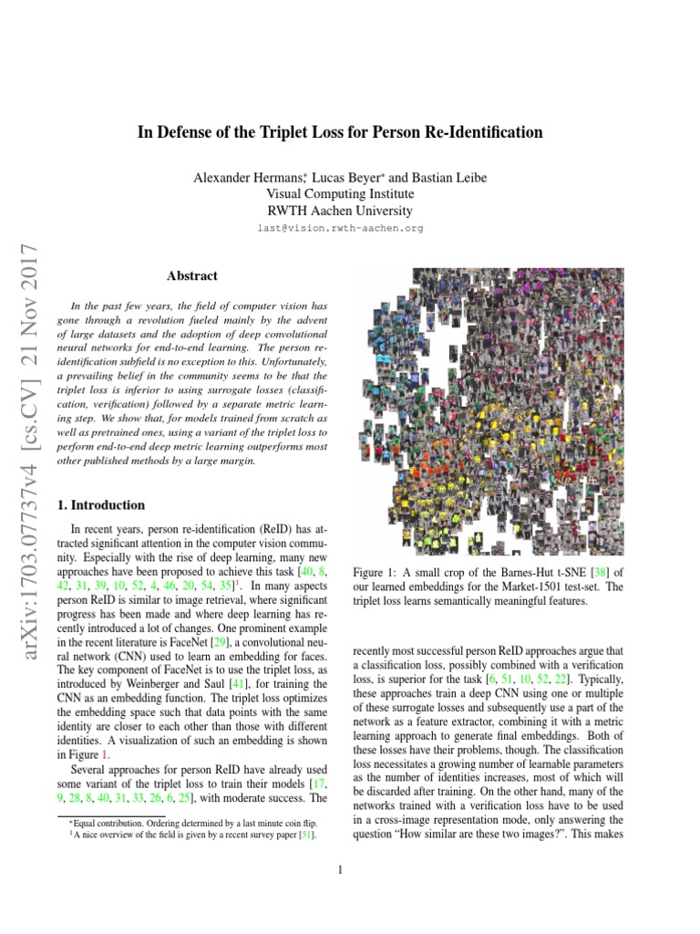 Triplet Loss | PDF