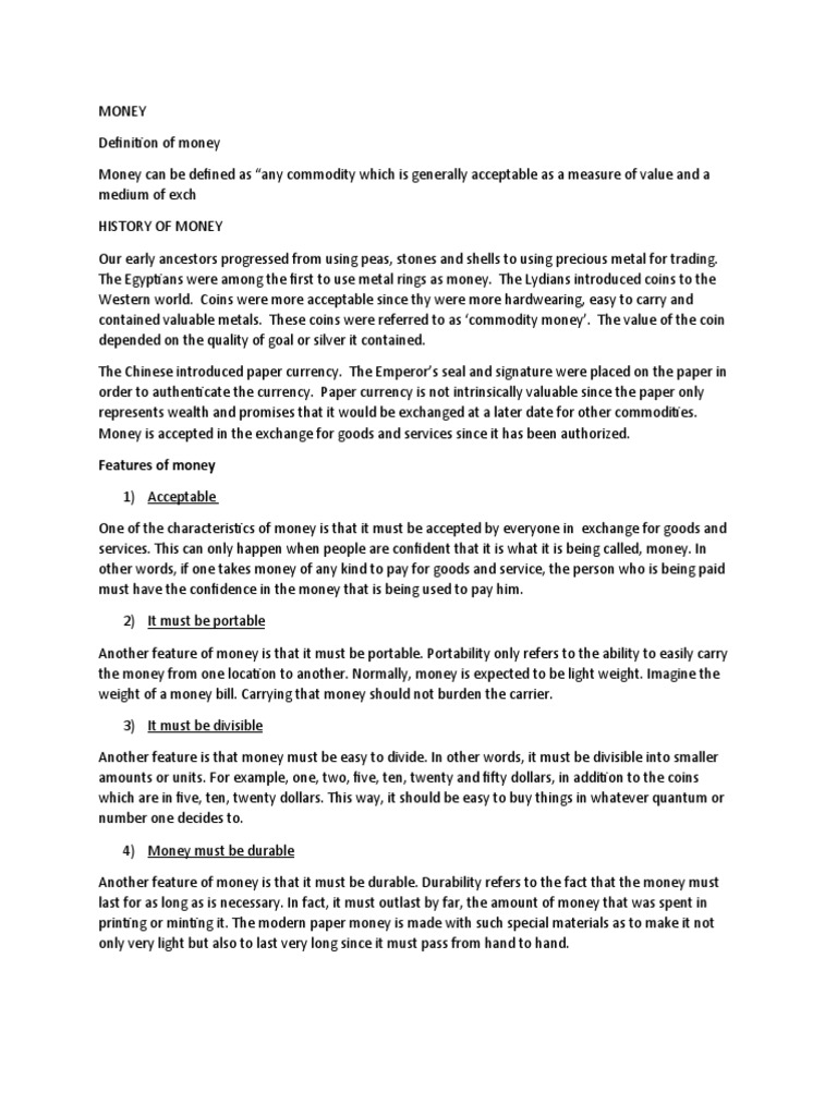 Money | PDF | Money | Prices