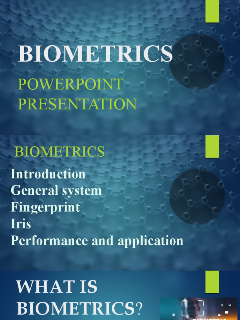 BIOMETRICS PRESENTATION PDF