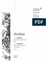 Brahms · Concert per piano i orq. nº 2 · Violí II